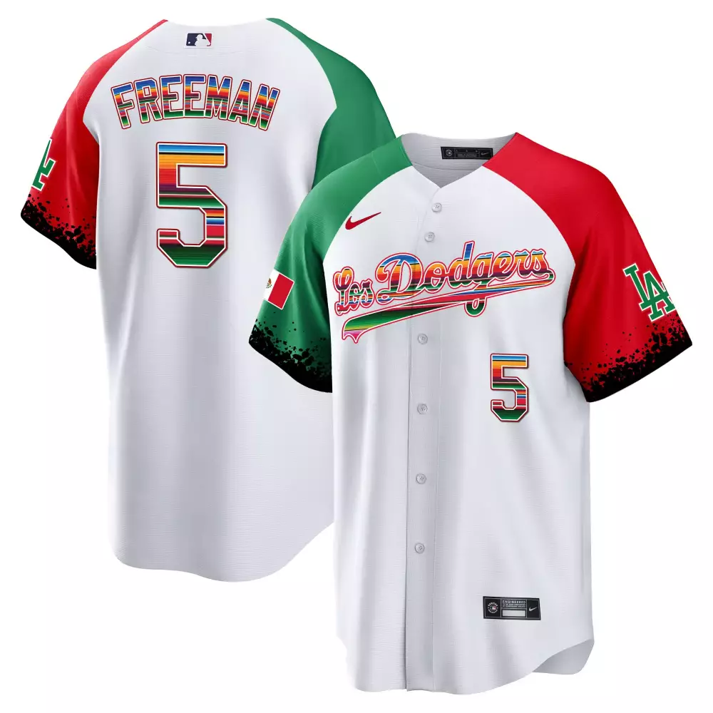 Freddie Freeman Alternate Men's Los Angeles Dodgers Mexico Cool Base Limited Jersey | All Stitched Edition | Fan Gear for Men, Women & Youth