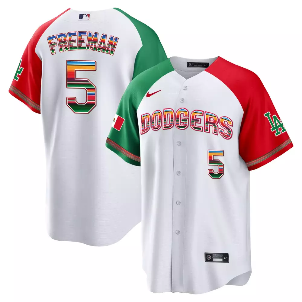 Freddie Freeman Alternate Men's Los Angeles Dodgers Mexico Cool Base Limited Jersey | All Stitched Edition | Fan Gear for Men, Women & Youth