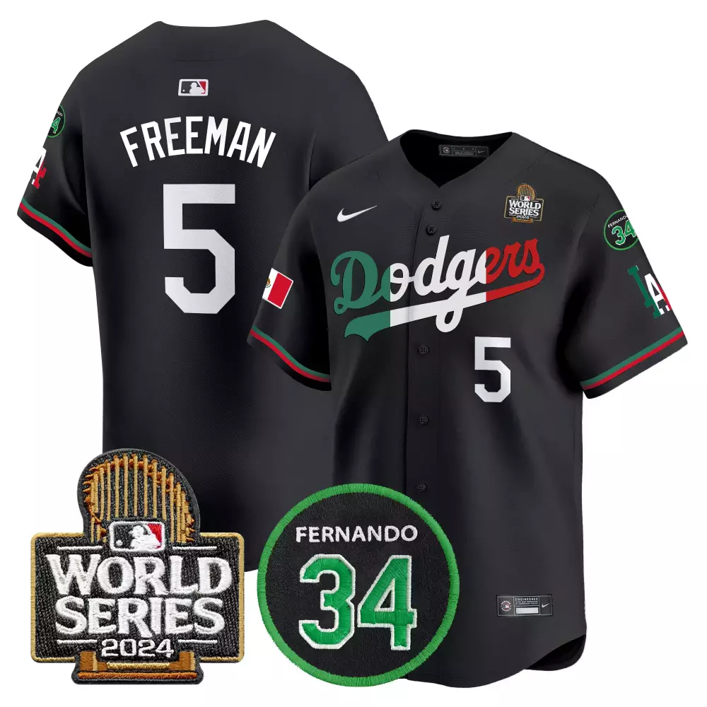 freddie freeman black mens los angeles dodgers serape pattern mexico vapor premier limited jersey v2 printed
