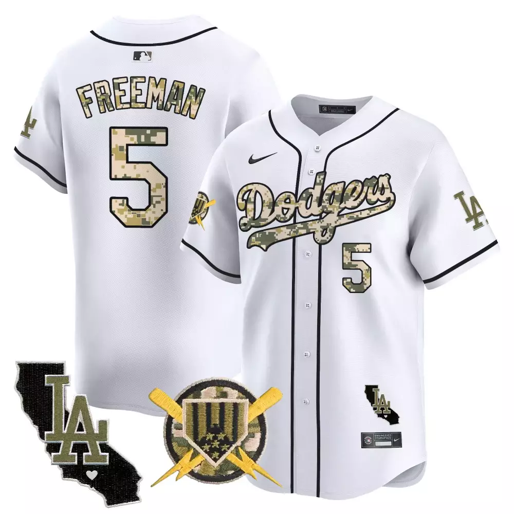 freddie freeman white mens los angeles dodgers american style 2024 world series vapor premier limited jersey v2 all stit