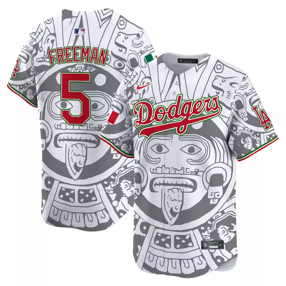 freddie freeman white mens los angeles dodgers american style 2024 world series vapor premier limited jersey v2 all stit