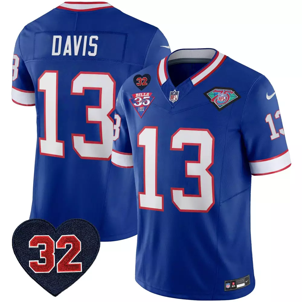 gabe davis red mens buffalo bills 1994 throwback oj simpson patch vapor limited jersey all stitched