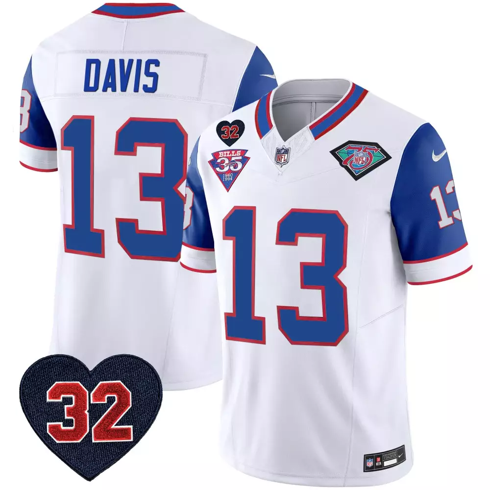 gabe davis red mens buffalo bills 1994 throwback oj simpson patch vapor limited jersey all stitched