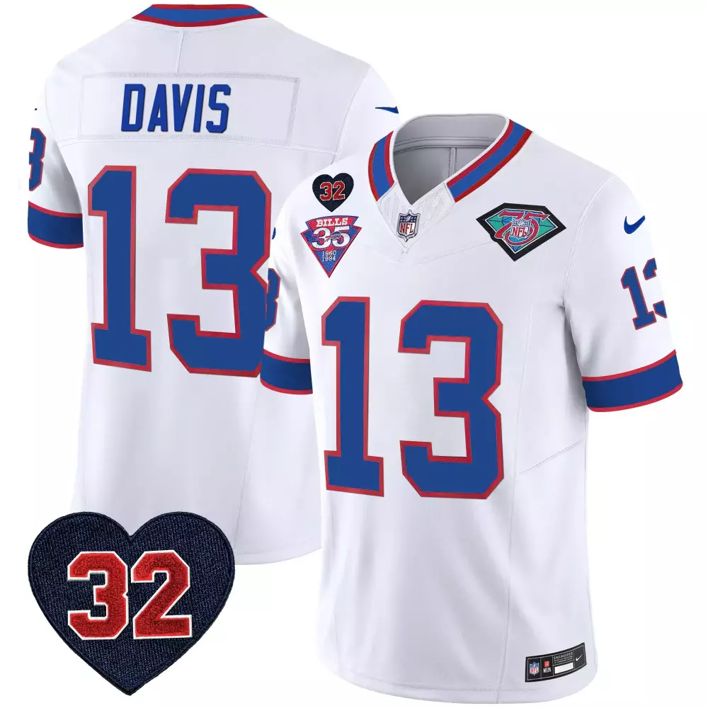 gabe davis red mens buffalo bills 1994 throwback oj simpson patch vapor limited jersey all stitched