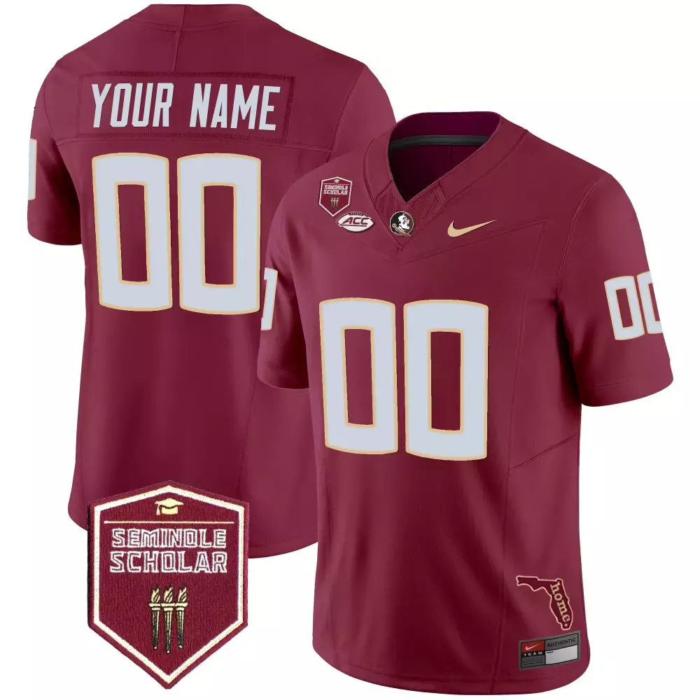 garnet men florida state seminoles vapor limited custom jersey all stitched