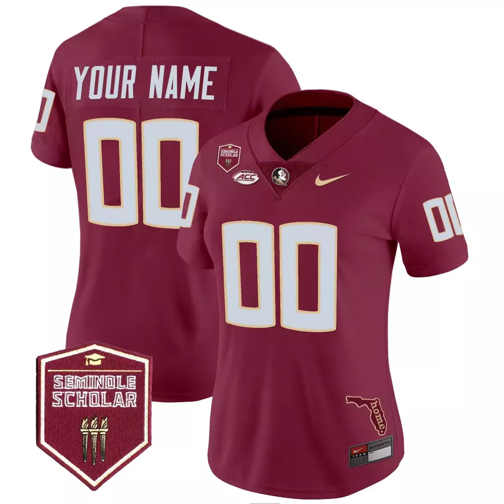 garnet women florida state seminoles vapor limited custom jersey all stitched