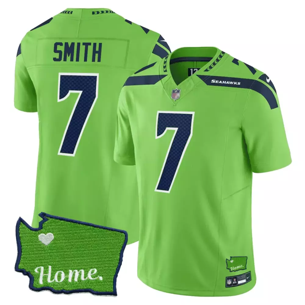 Geno Smith Seattle Seahawks Gold Throwback Jersey V2 | White All Stitched | Limited Edition Fan Gear | For Men, Women & Youth