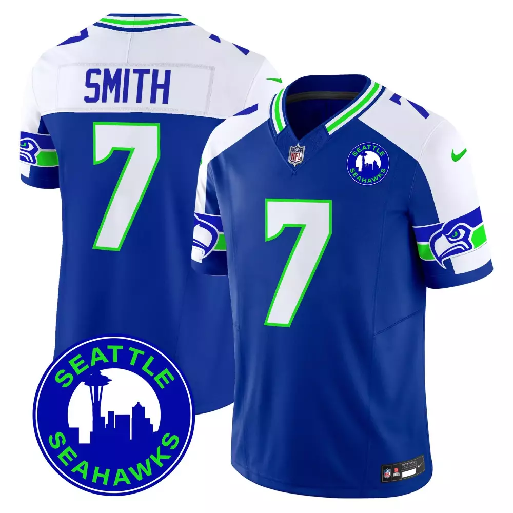 Geno Smith Seattle Seahawks PGA Patch Vapor Limited Jersey | White | For Men, Women & Youth