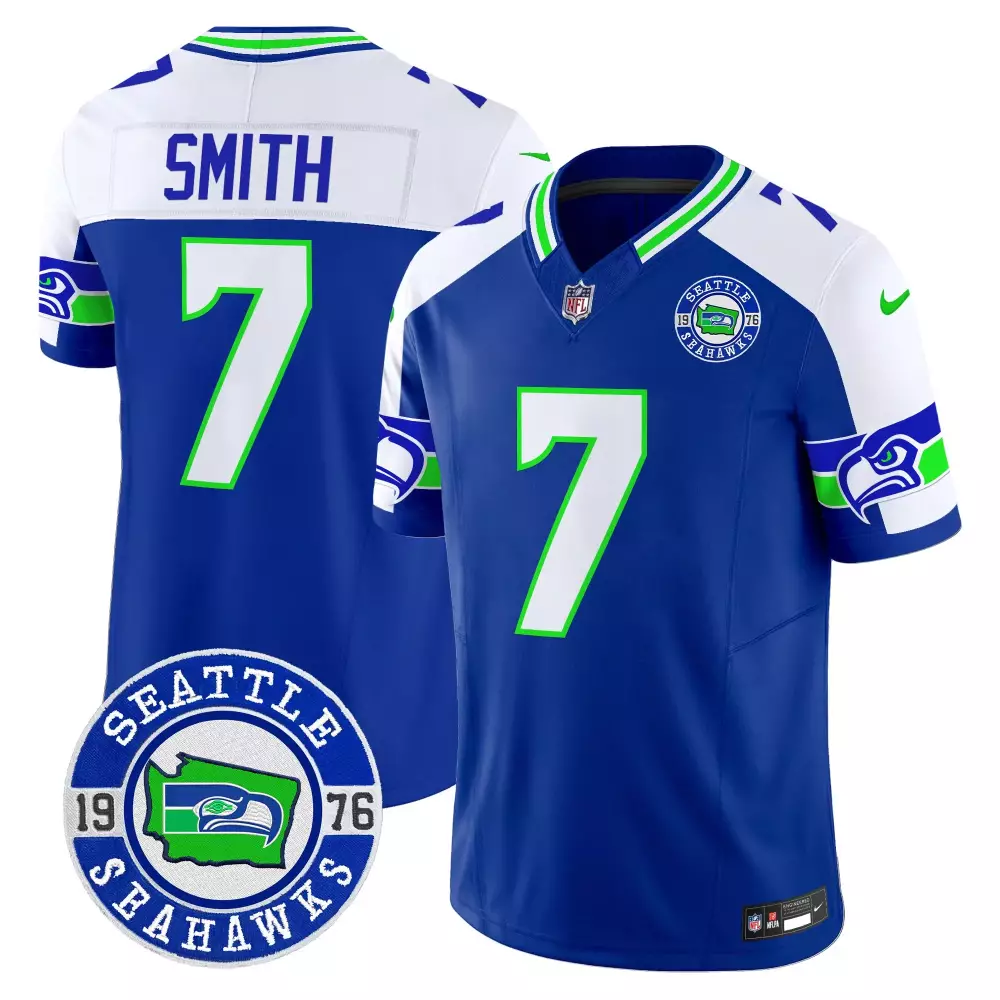 Geno Smith Seattle Seahawks PGA Patch Vapor Limited Jersey | White | For Men, Women & Youth