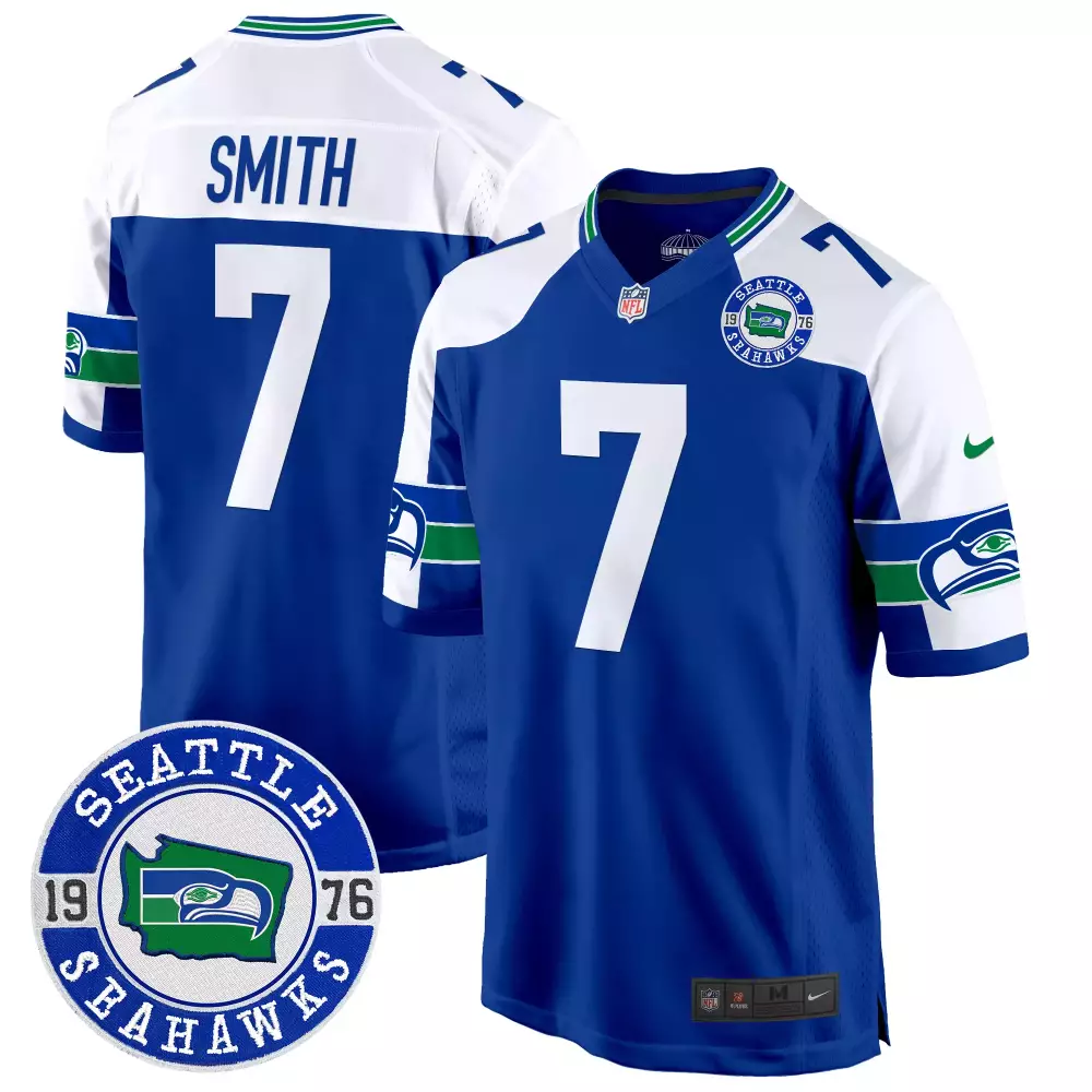 Geno Smith Seattle Seahawks PGA Patch Vapor Limited Jersey | White | For Men, Women & Youth