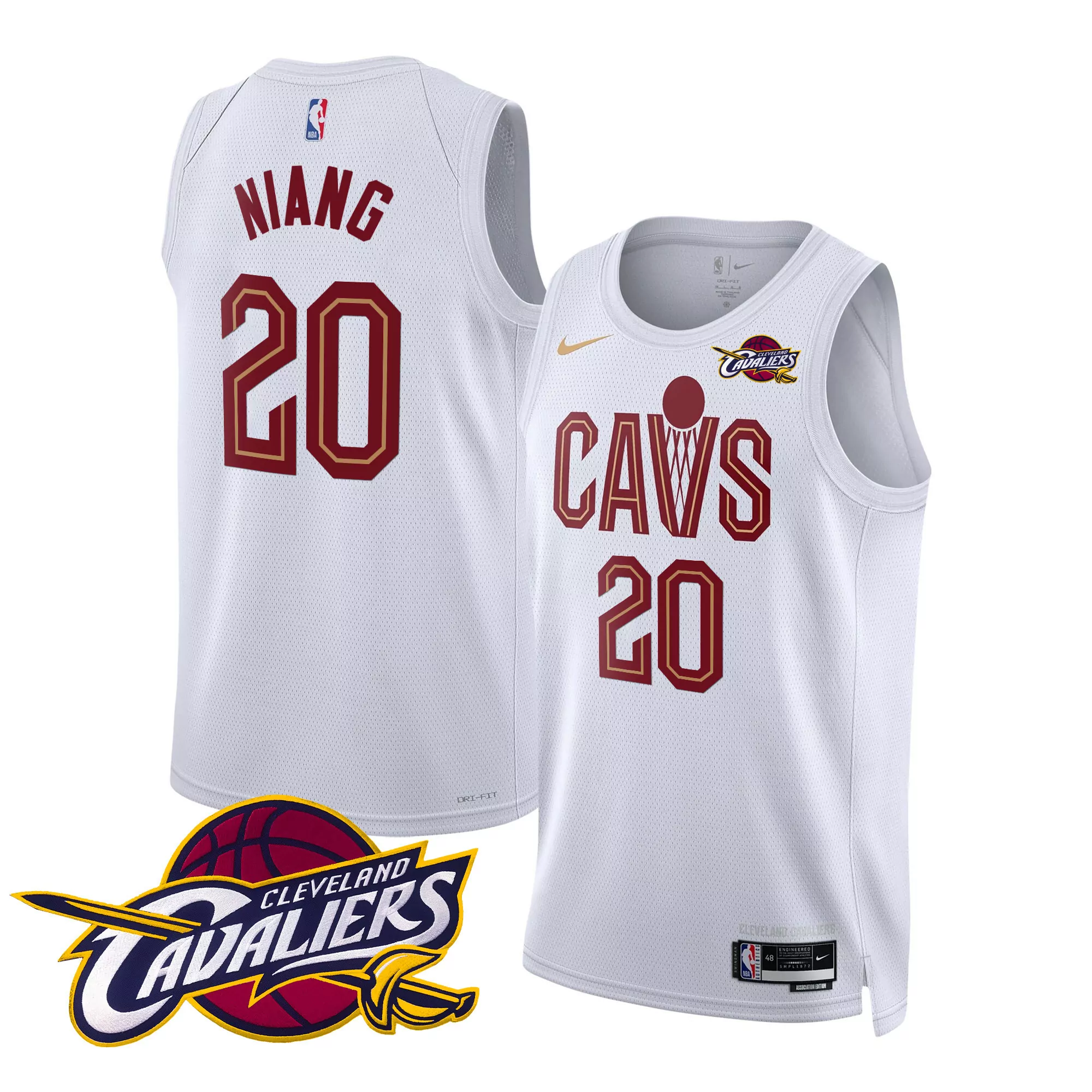 georges niang association mens cleveland cavaliers swingman jersey v2 all stitched