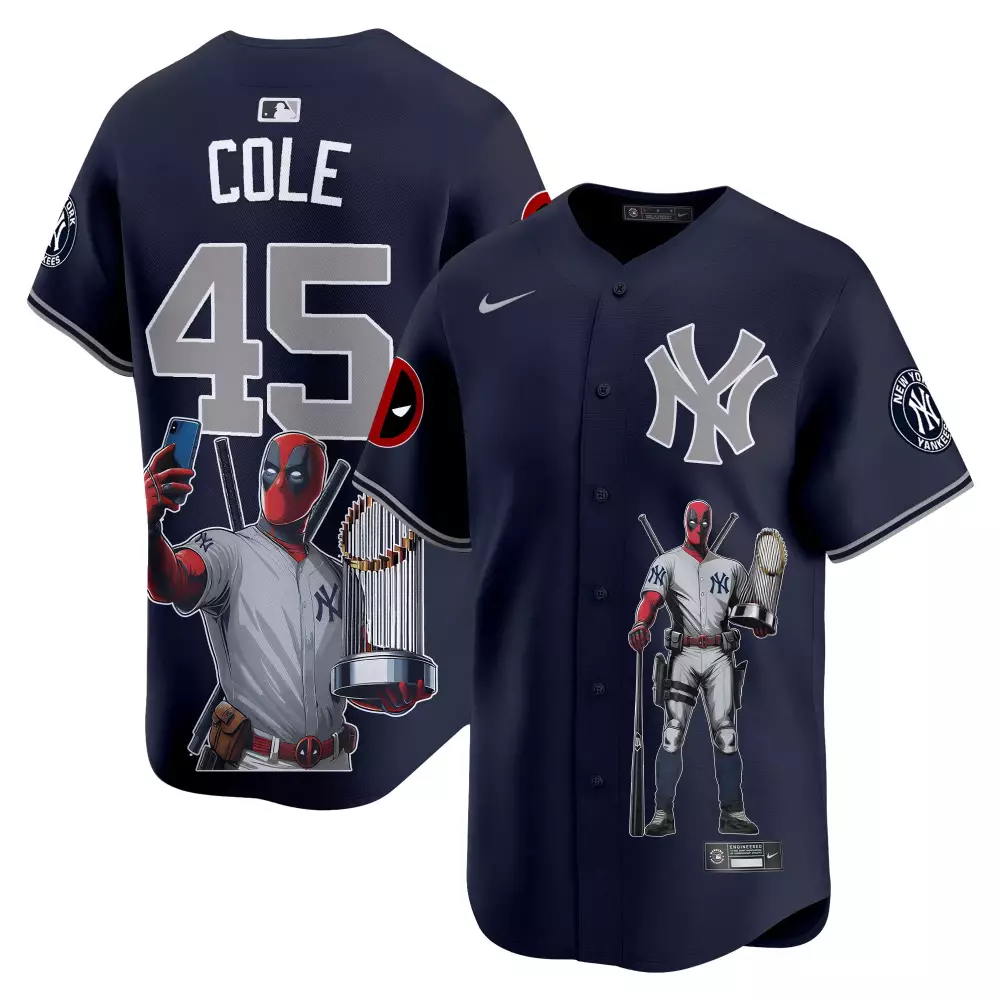 Gerrit Cole Yankees Bronx Graffiti V8 Jersey | Premier Stitched Limited Edition Fan Gear | For Men, Women & Youth