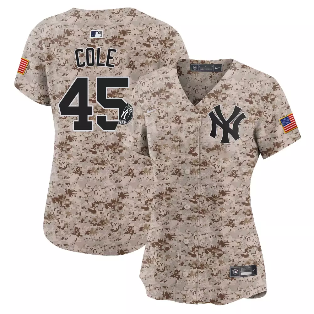 Gerrit Cole Cream Women's Yankees Throwback Vapor Premier Jersey | Limited Edition Stitched Fan Gear | For Men, Women & Youth