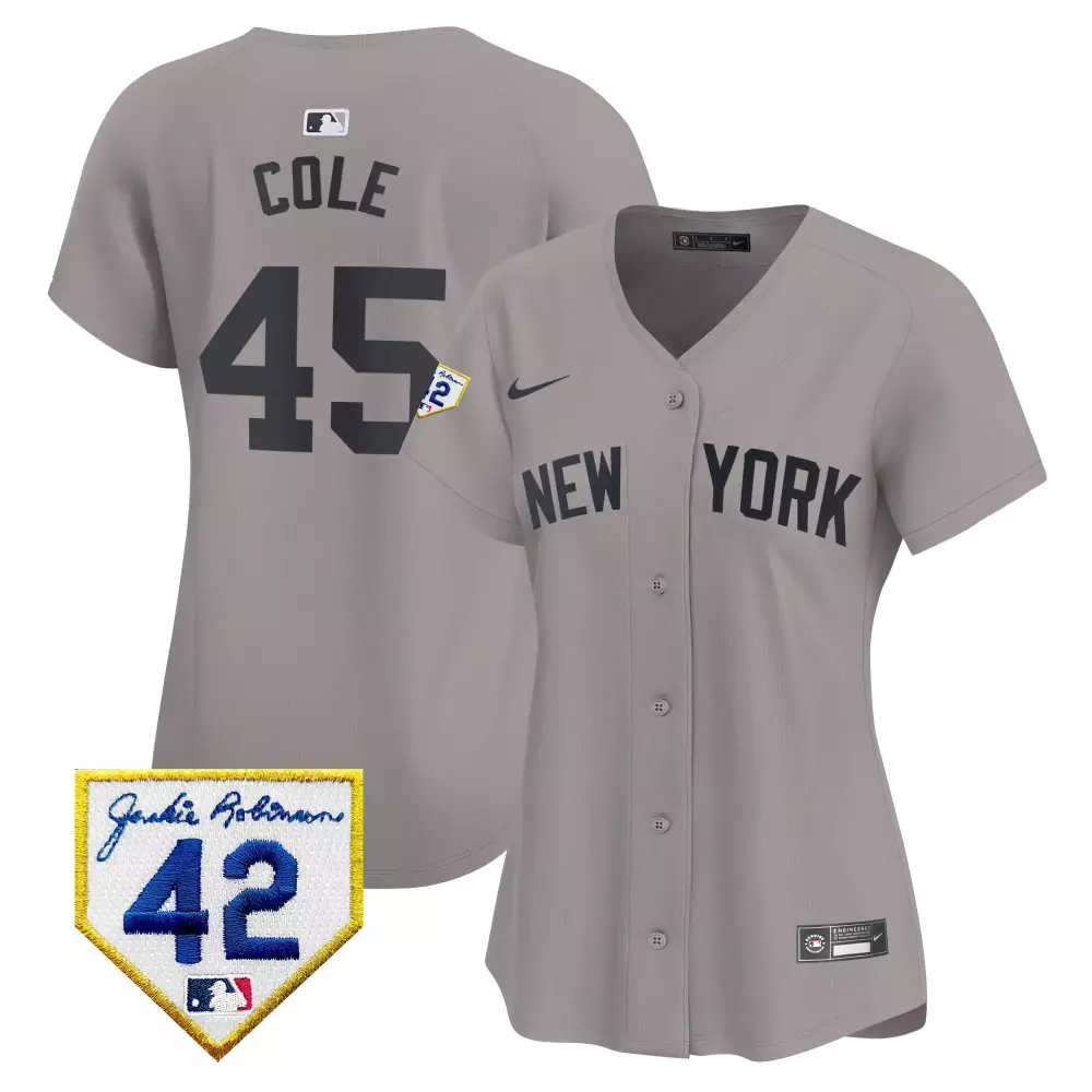 Gerrit Cole Yankees Jackie Robinson Patch Jersey | Vapor Premier Limited Edition | For Women | For Men, Women & Youth