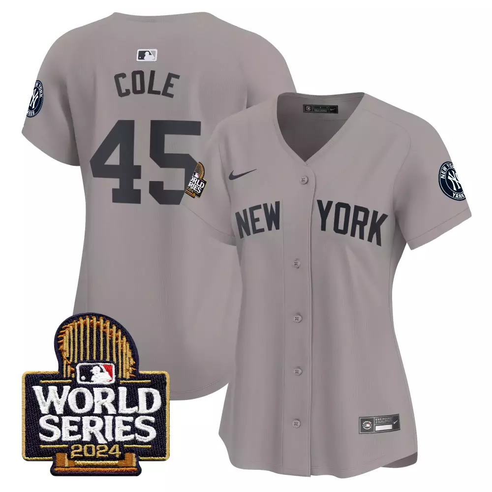Gerrit Cole Yankees 2024 World Series Jersey | Vapor Premier Limited Edition | For Women | For Men, Women & Youth