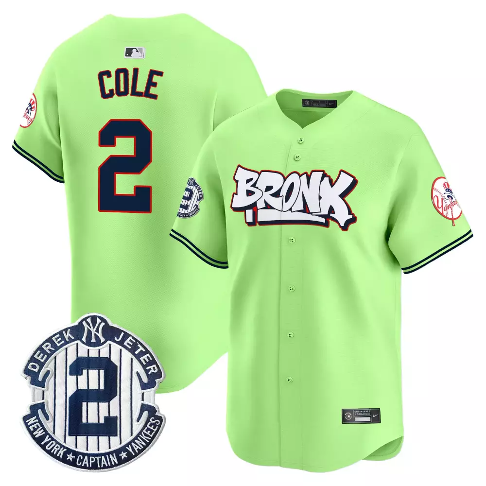 Gerrit Cole Yankees Bronx Graffiti Bubblegum Pink Jersey | Stitched Vapor Premier Limited Edition | Stylish Fan Gear for Women