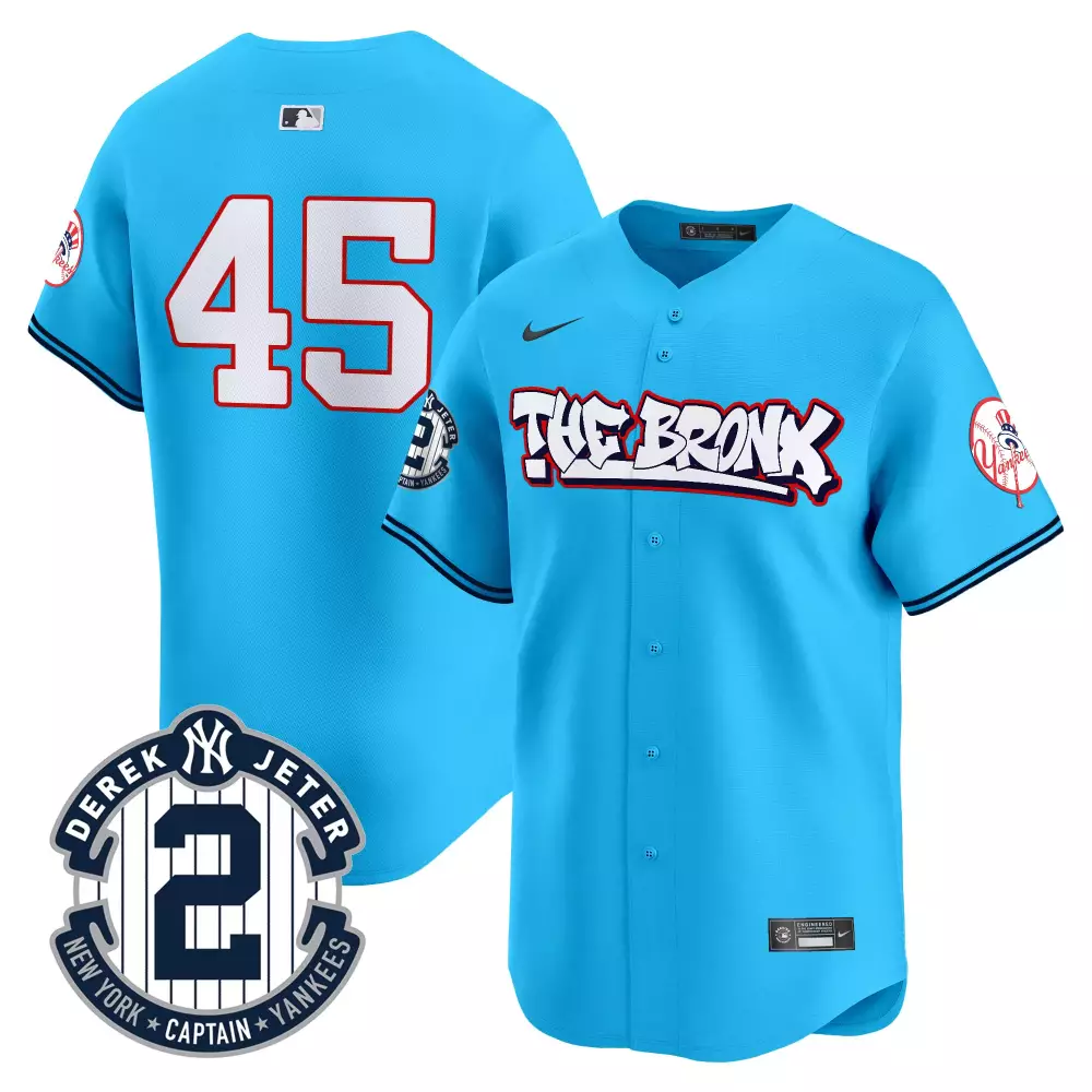 Gerrit Cole Light Blue Yankees Jersey V8 | Bronx Graffiti Vapor Premier Limited Edition | Fan Gear for Men, Women & Youth