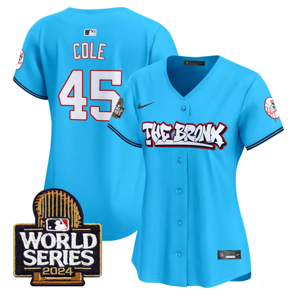 Gerrit Cole Gray Men's Yankees 2024 World Series Vapor Premier Jersey | Limited Edition Stitched Fan Gear | For Men, Women & Youth