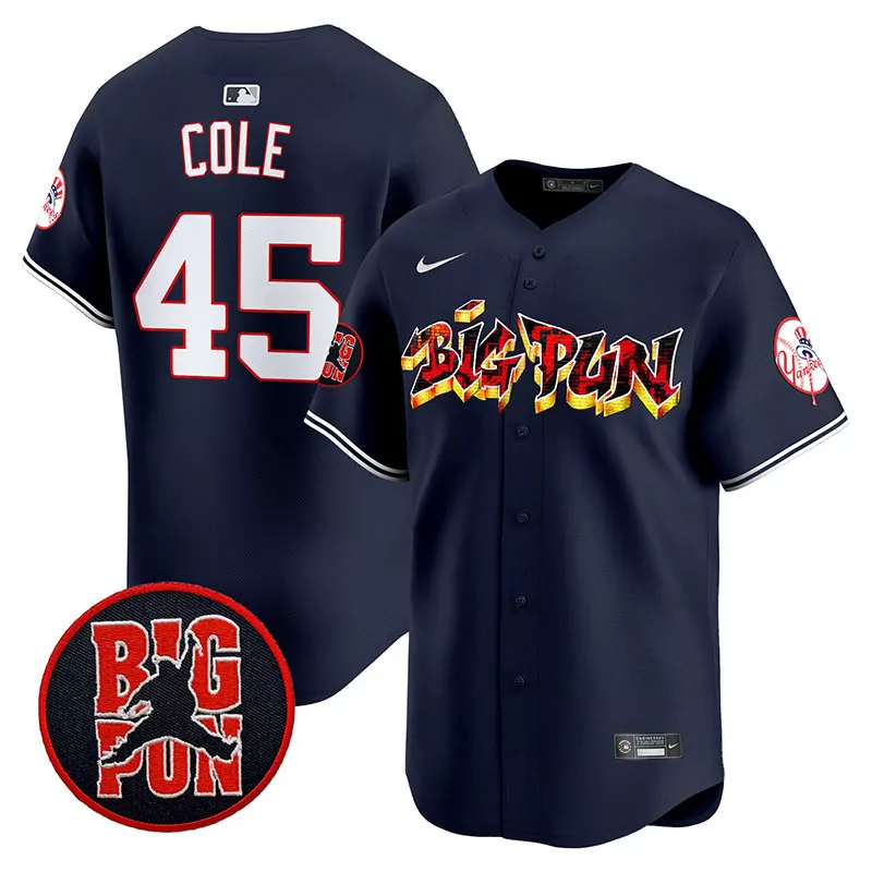 Gerrit Cole Yankees Big Pun Jersey | Navy Vapor Premier Limited Edition | For Men | For Men, Women & Youth