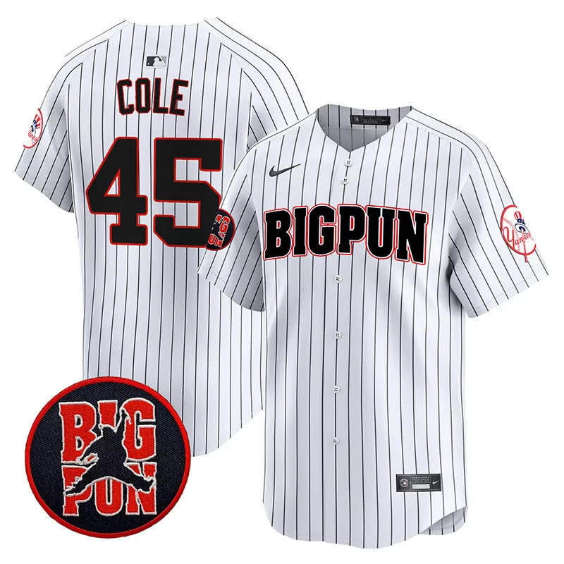 Gerrit Cole Pinstripe Yankees Big Pun Vapor Premier Jersey V2 | Limited Edition Stitched Fan Gear | For Men, Women & Youth
