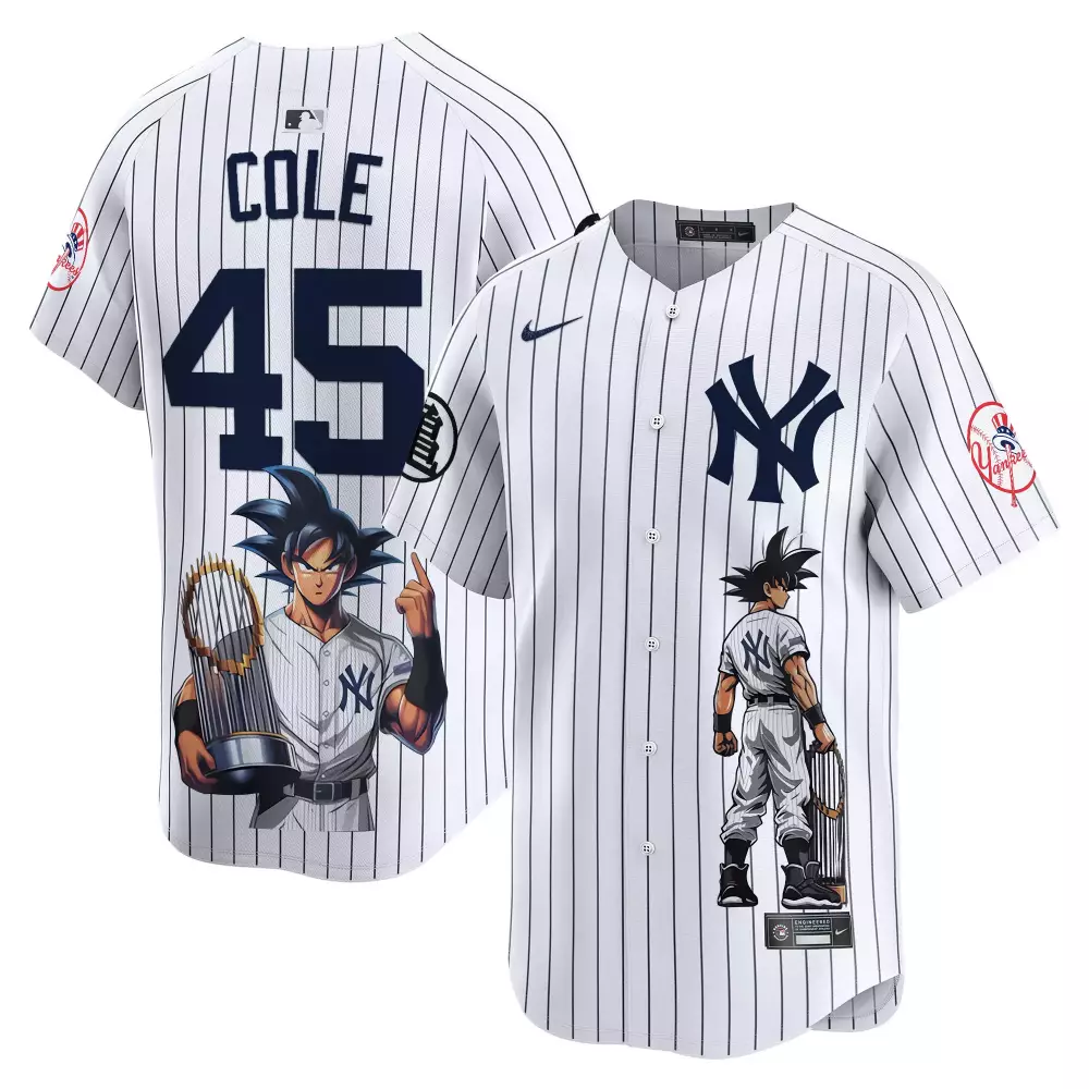Gerrit Cole Pinstripe Yankees Big Pun Vapor Premier Jersey V2 | Limited Edition Stitched Fan Gear | For Men, Women & Youth