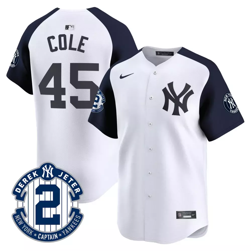 Gerrit Cole Yankees 2024 Spring Training Patch Vapor Premier Jersey V5 | Limited Edition Stitched Fan Gear | For Men, Women & Youth
