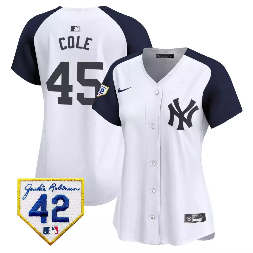 Gerrit Cole Yankees 2024 Fourth of July Vapor Premier Limited Jersey | White Stitched Style V2 | Fan Gear for Men, Women & Youth