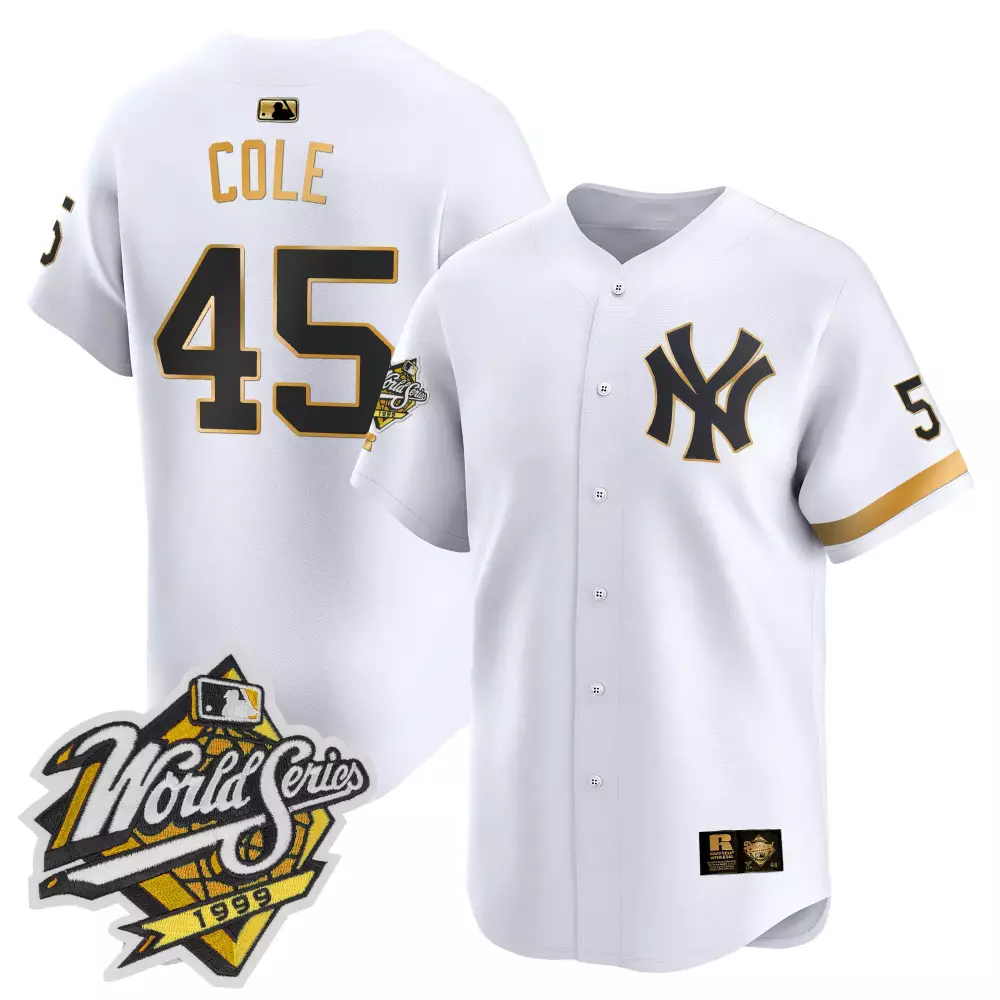 Gerrit Cole Pinstripe Yankees Graffiti Vapor Premier Jersey | Limited Edition Stitched Fan Gear | For Men, Women & Youth