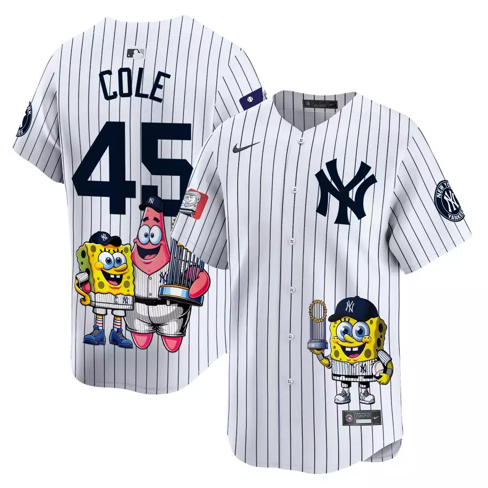 gerrit cole white unisex new york yankees mickey vapor premier limited jersey printed