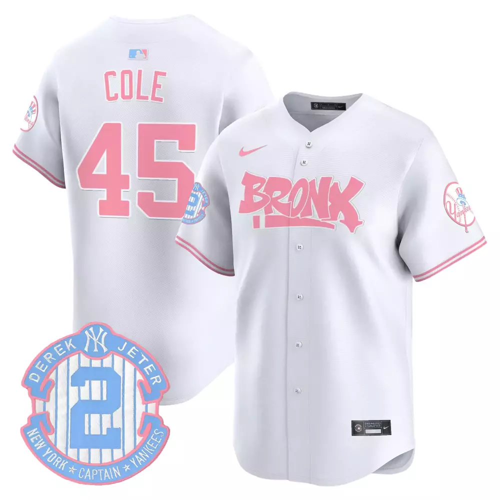 gerrit cole white unisex new york yankees mickey vapor premier limited jersey printed