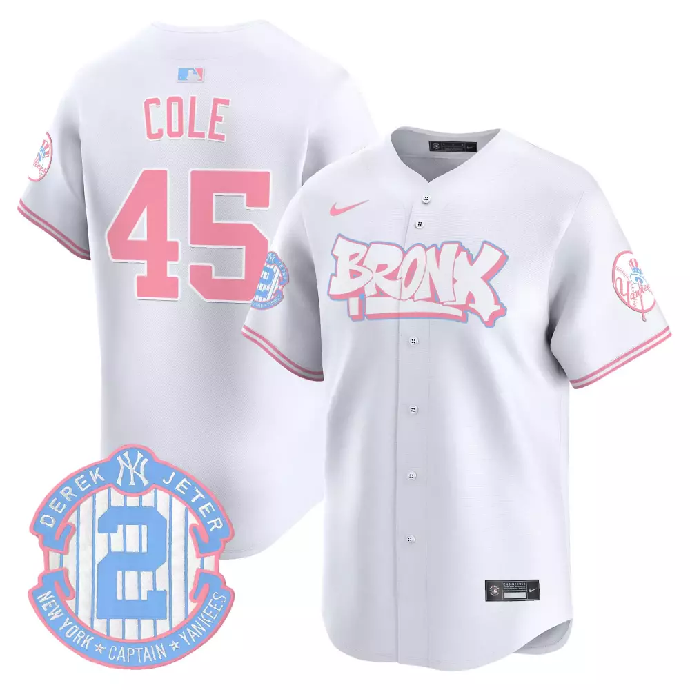 gerrit cole white unisex new york yankees mickey vapor premier limited jersey printed