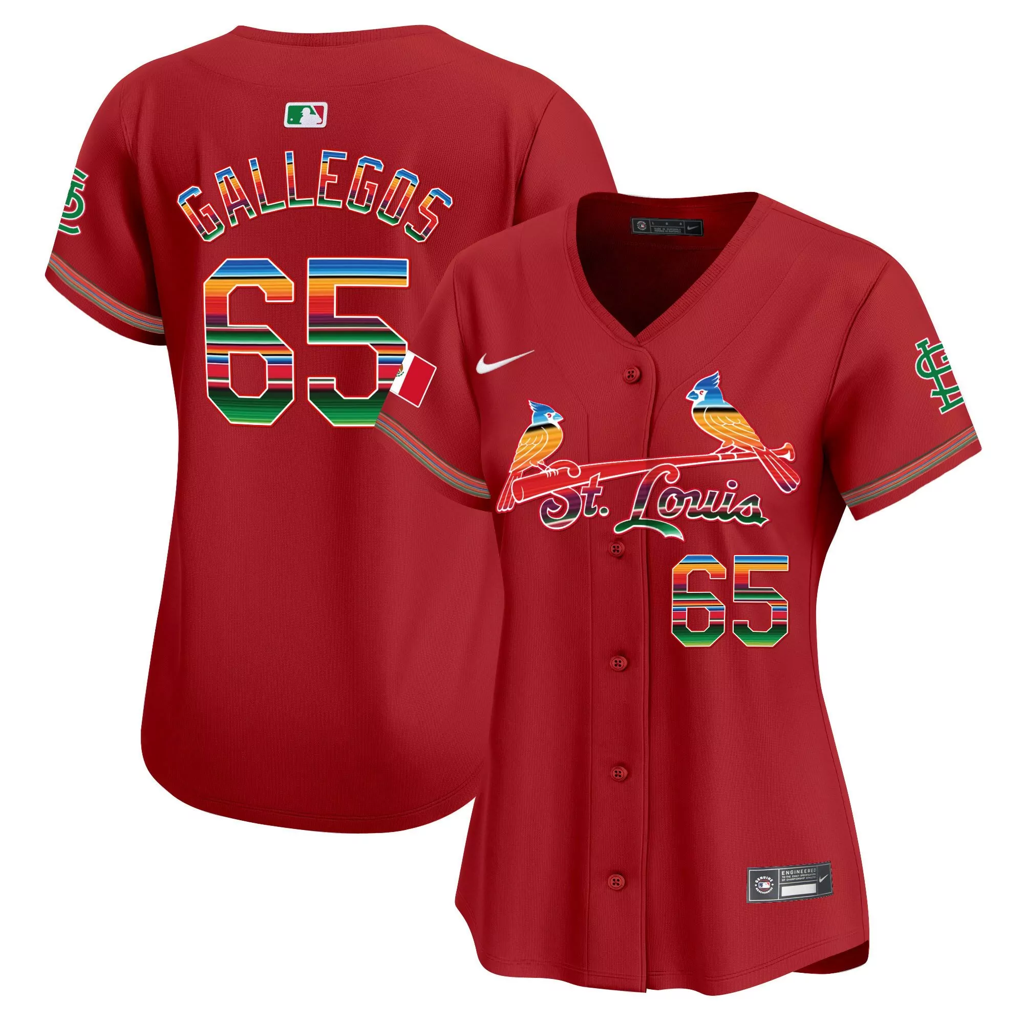 giovanny gallegos light blue mens st louis cardinals mexico vapor premier limited jersey all stitched