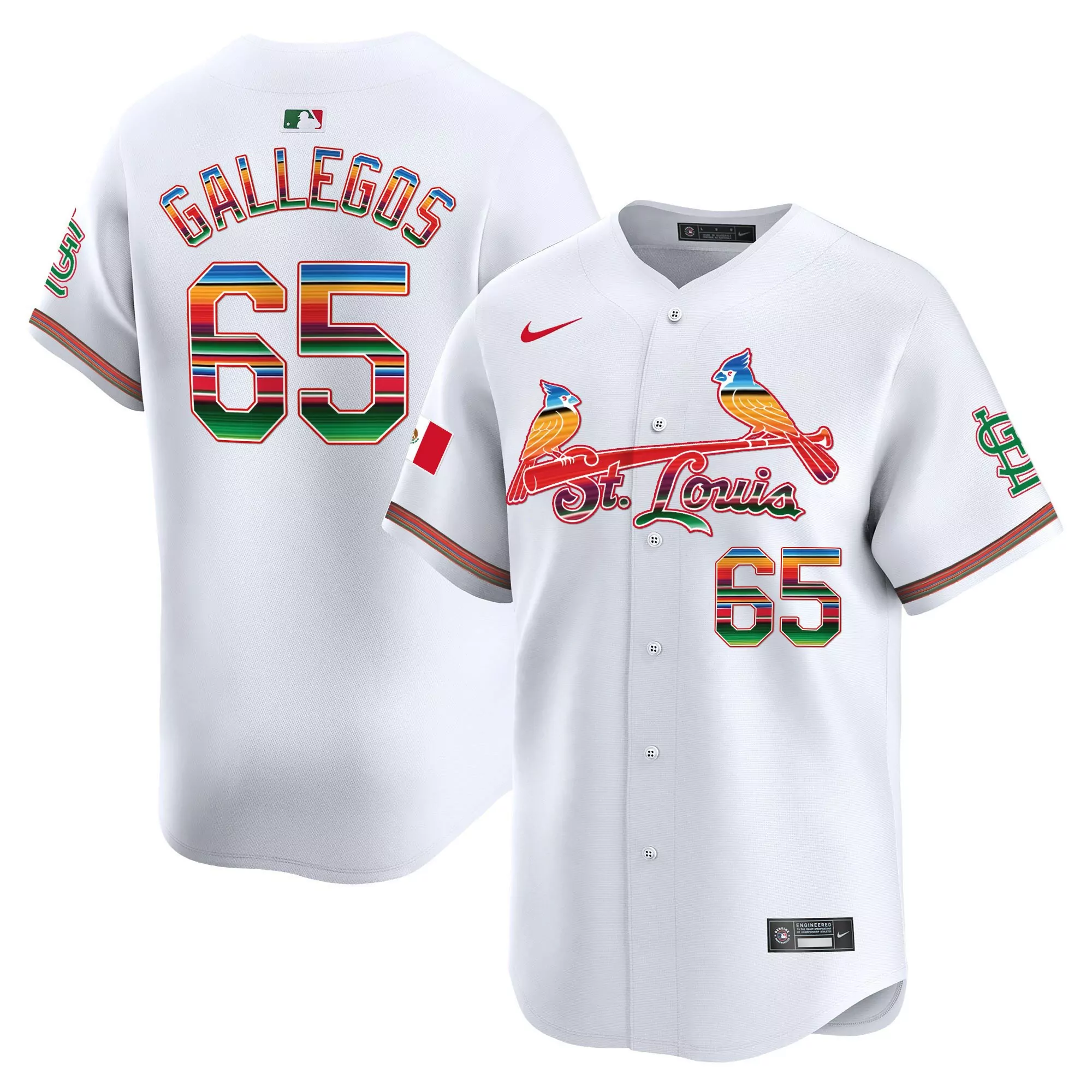 giovanny gallegos light blue mens st louis cardinals mexico vapor premier limited jersey all stitched