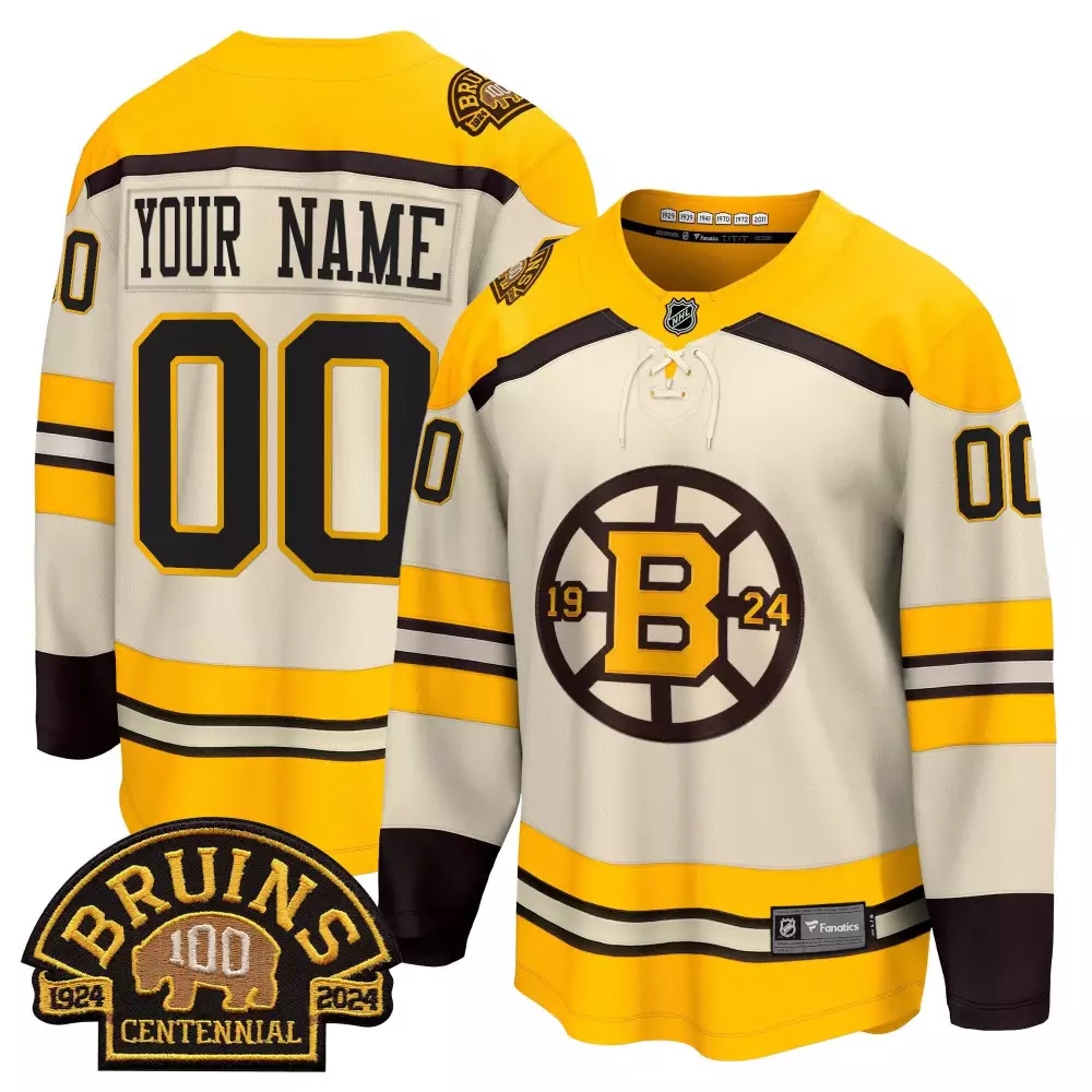 david pastrnak yellow mens boston bruins 100 bb centennial patch primegreen jersey all stitched