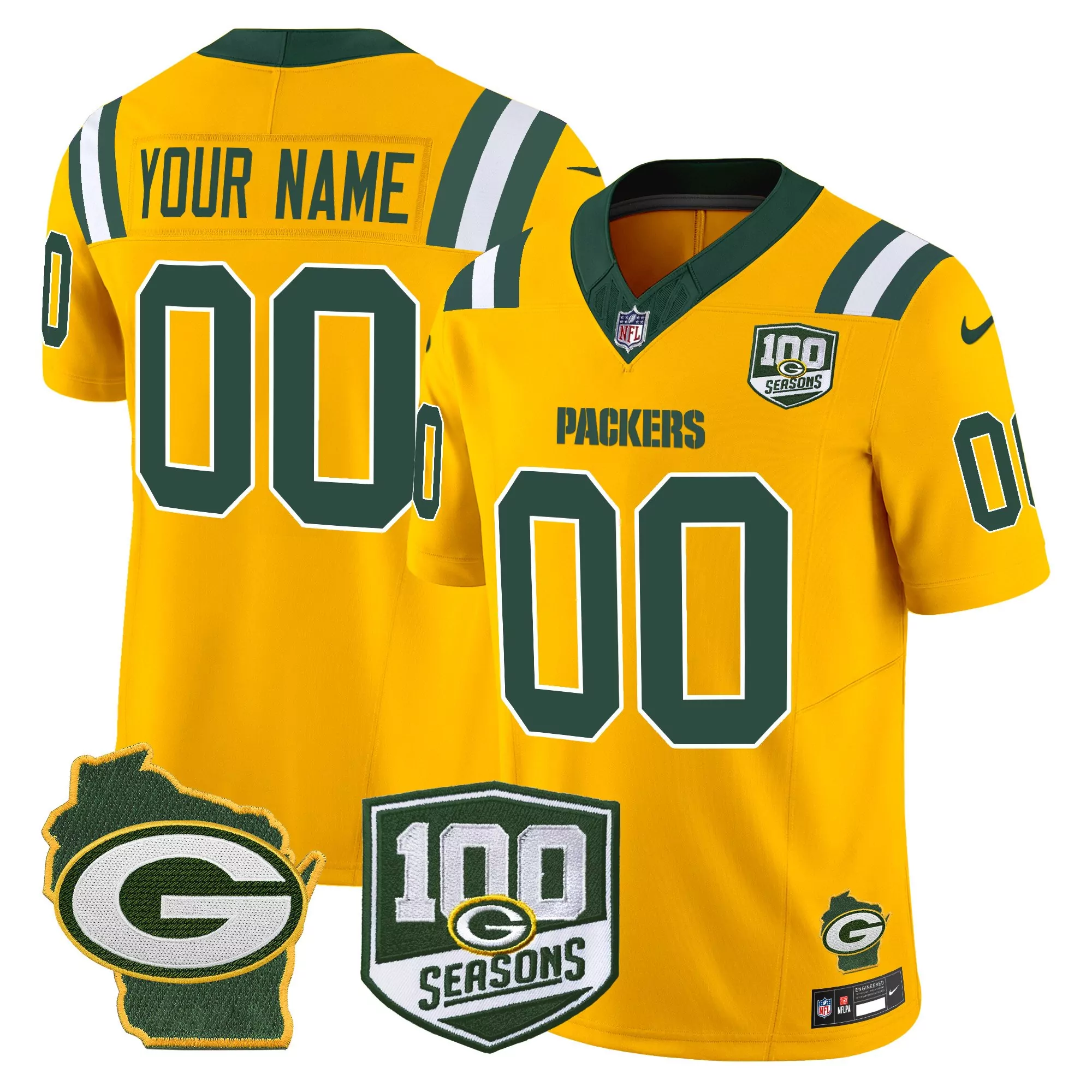 gold women green bay packers cheese vapor limited custom jersey all stitched