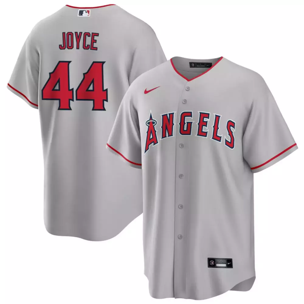 gray men ben joyce los angeles angels jersey all stitched