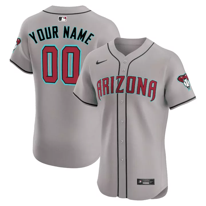 gray road youth arizona diamondbacks 2024 flex base custom jersey all stitched