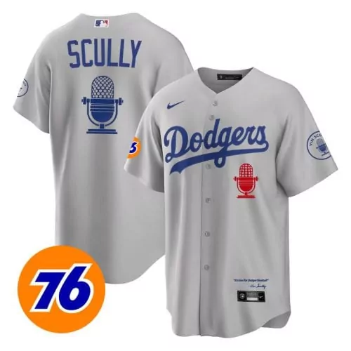 Vin Scully Dodgers Gold Trim Vapor Premier Limited Jersey | Royal Style | Perfect Fan Gear for Game Day | For Men, Women & Youth