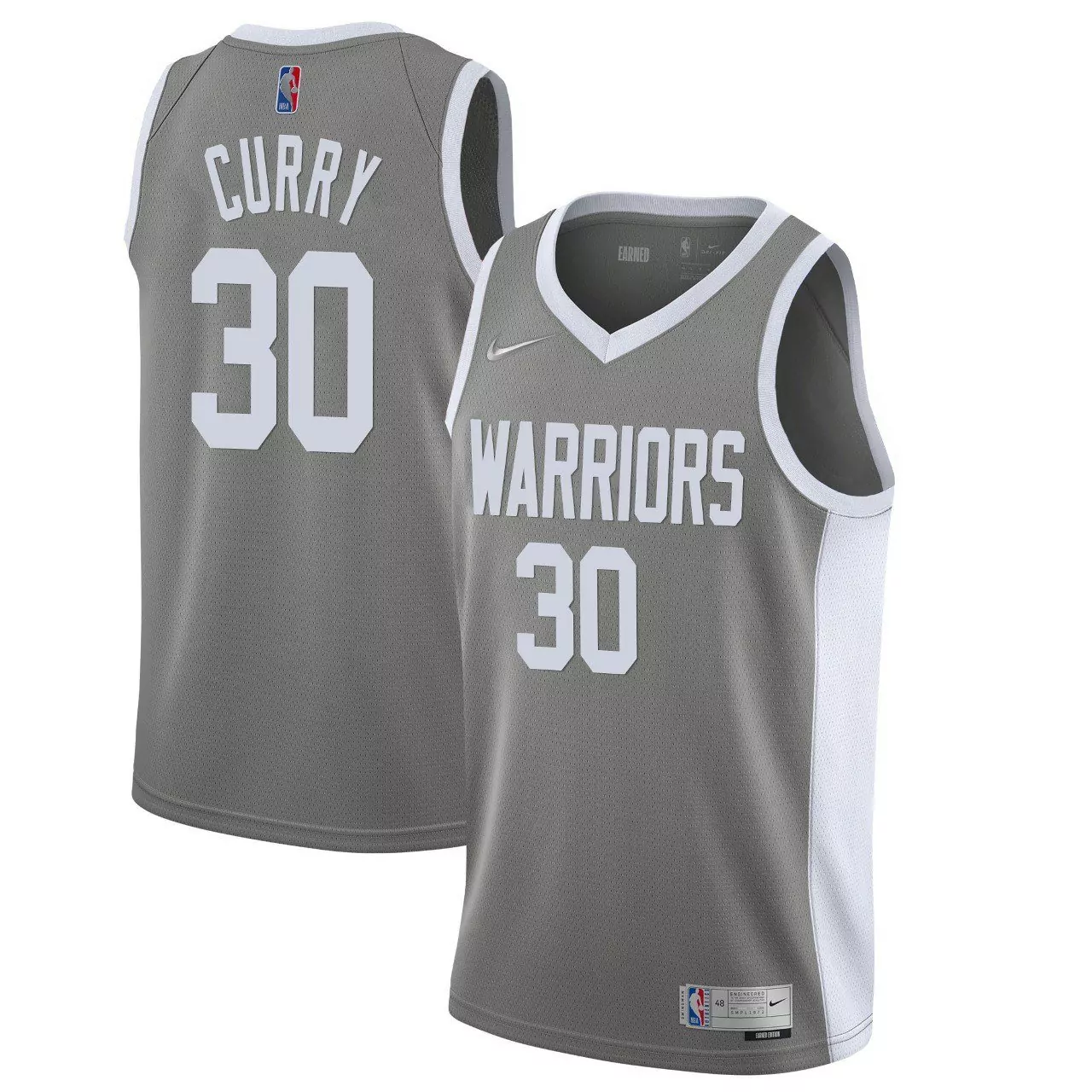 gray men abarcas design stephen curry golden state warriors jersey all stitched