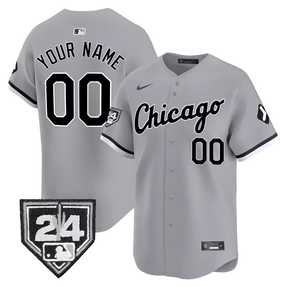 Gray Chicago White Sox 2024 Youth Jackie Robinson Patch Vapor Premier Jersey | Limited Edition | For Youth