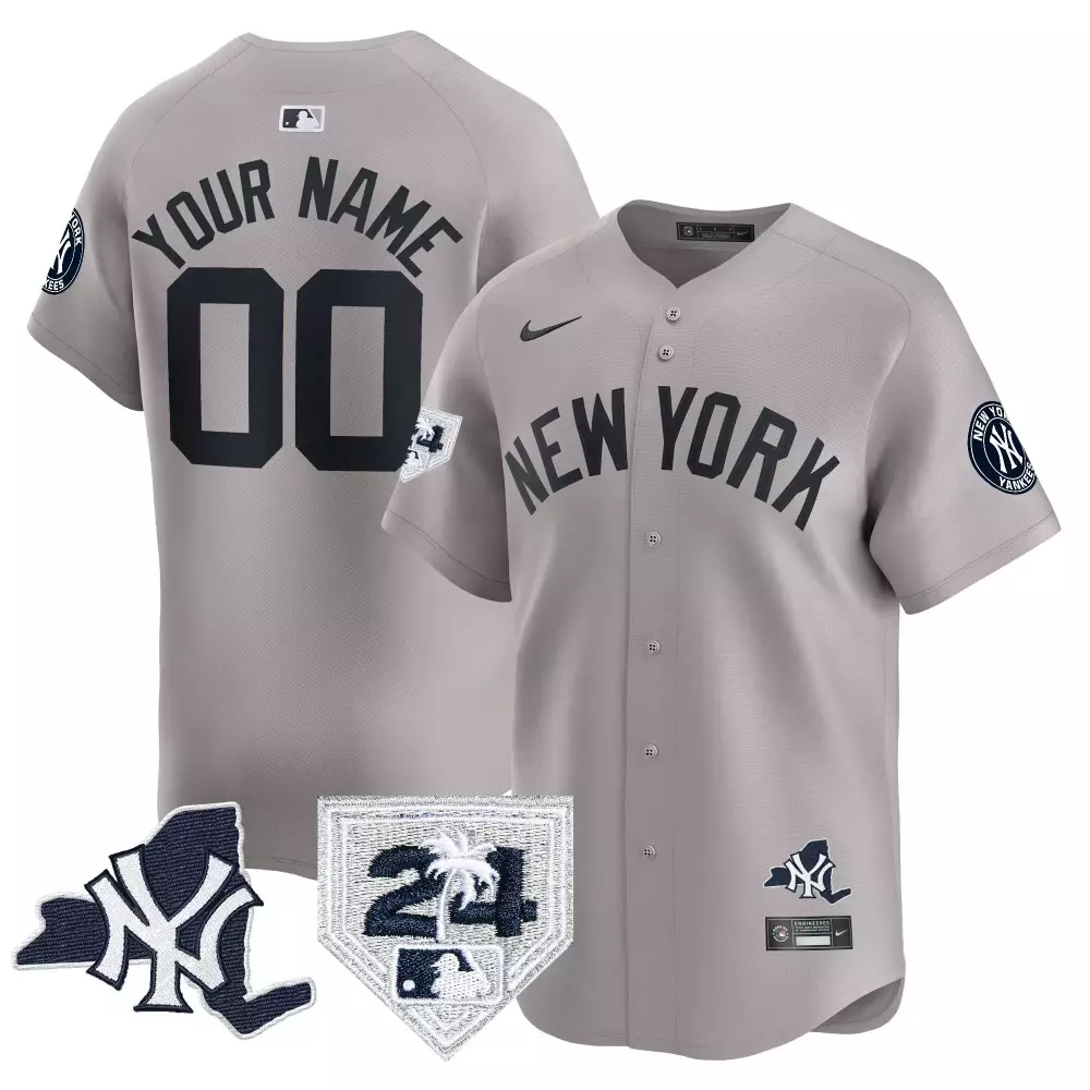 Youth New York Yankees Vapor Premier Limited Jersey with New York Patch | All Stitched | Fan Gear for Game Day | For Men, Women & Youth