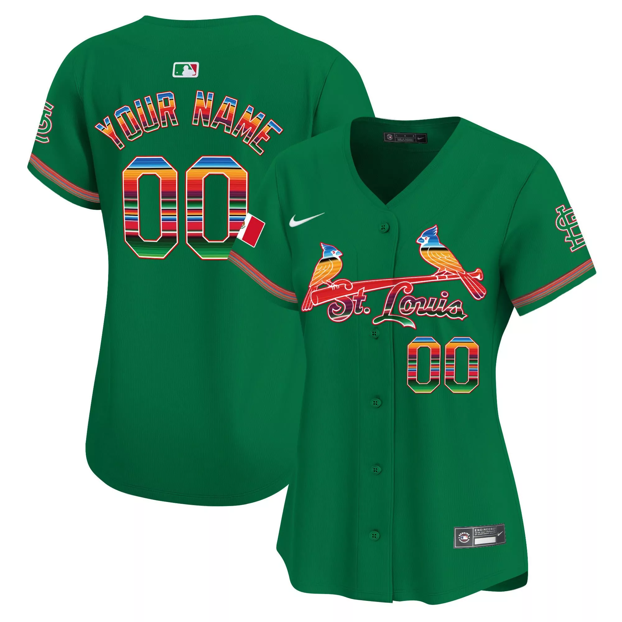 green men st louis cardinals mexico vapor premier limited custom jersey all stitched