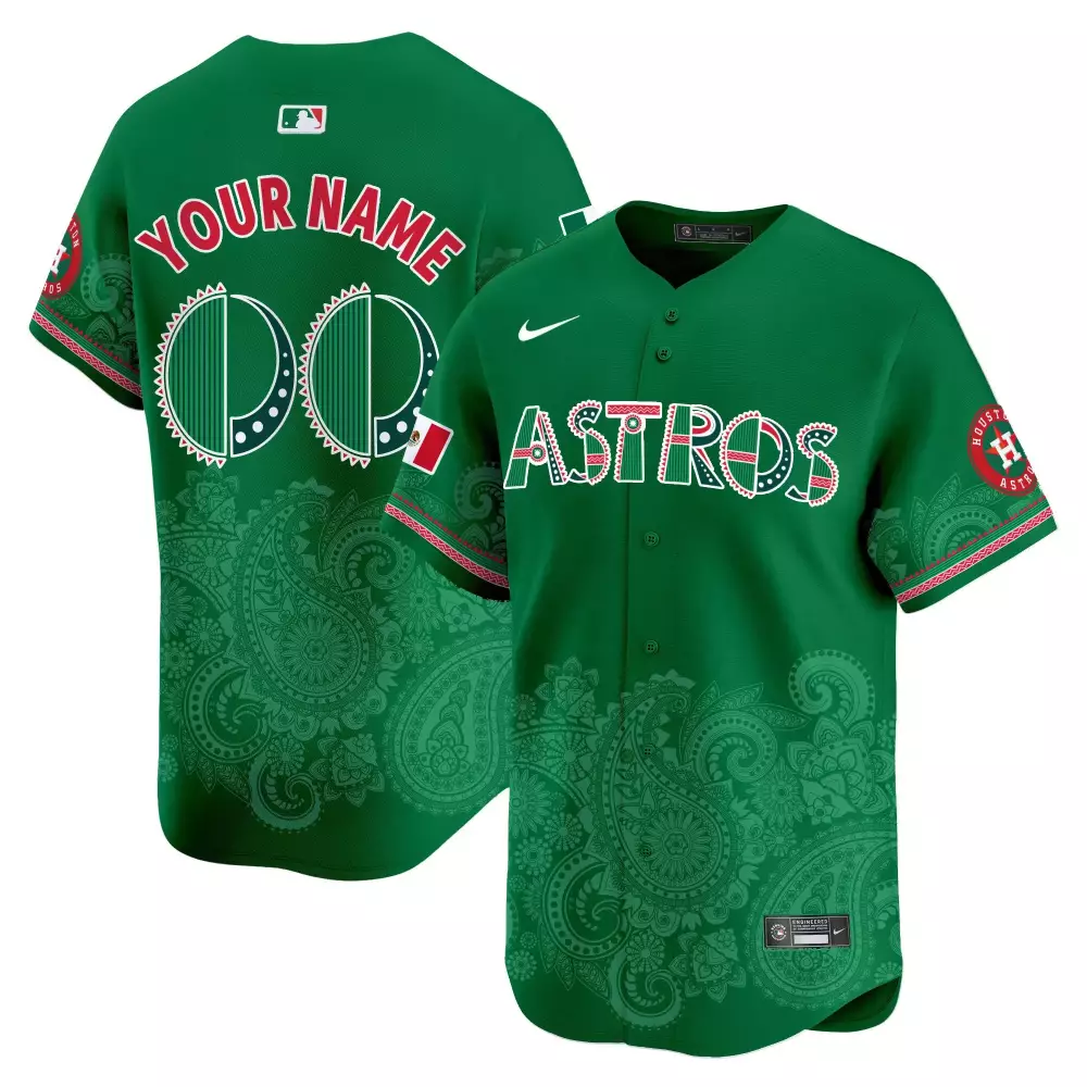 Youth Houston Astros Paisley Mexico Vapor Premier Jersey V2 | Limited Edition Custom Gear | For Men, Women & Youth
