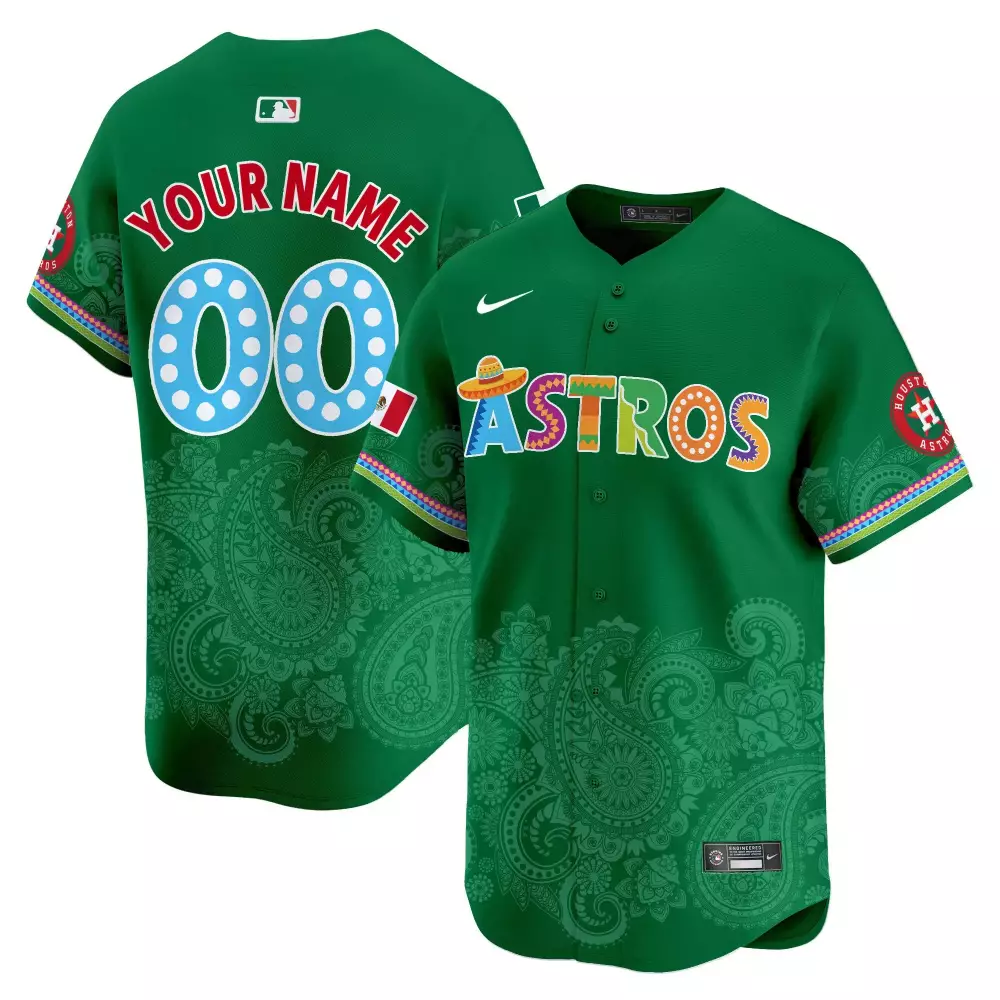 Youth Houston Astros Paisley Mexico Vapor Premier Jersey V5 | Limited Edition Custom Gear | For Men, Women & Youth
