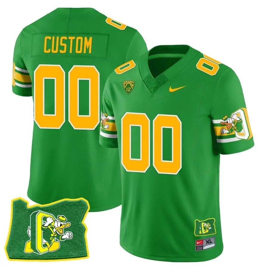 green youth oregon ducks ducks mighty oregon ducks 1984 throwback custom jersey v2 oregon ducks state stitched