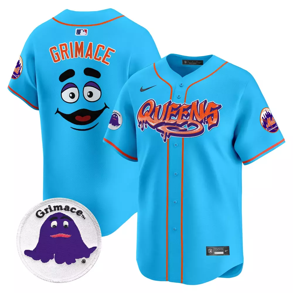 grimace cream unisex new york mets grimace vapor premier limited jersey printed