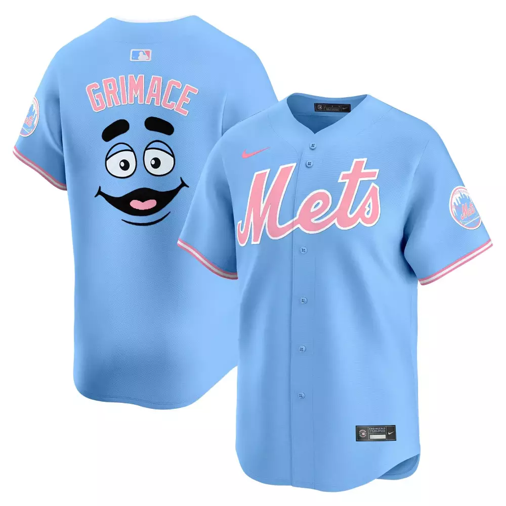 grimace cream unisex new york mets grimace vapor premier limited jersey printed