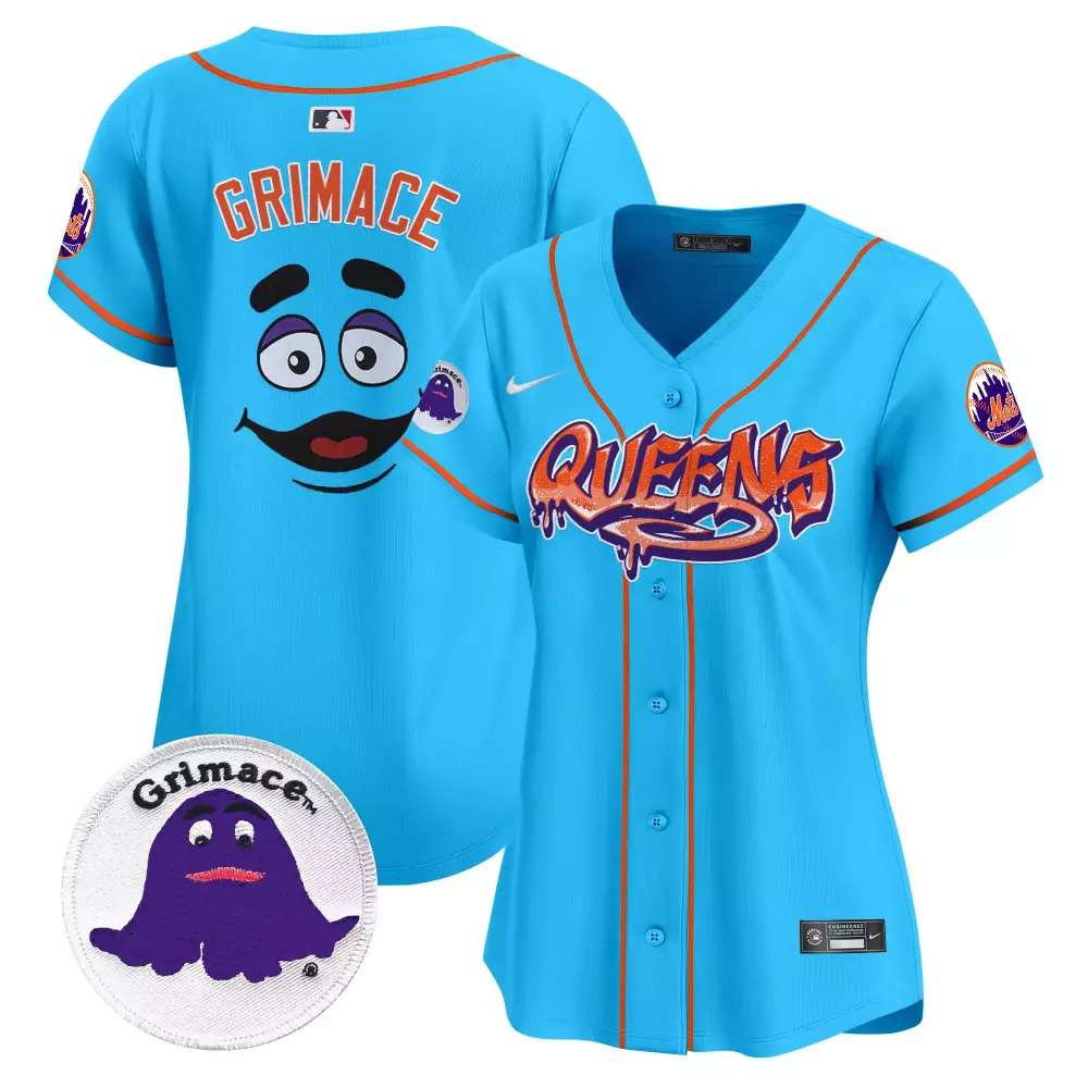 grimace cream unisex new york mets grimace vapor premier limited jersey printed