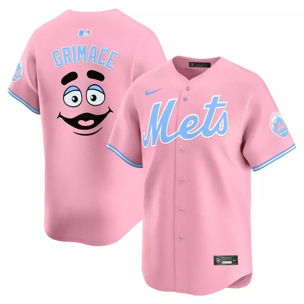 grimace men new york mets grimace mcdonalds vapor premier limited jersey printed