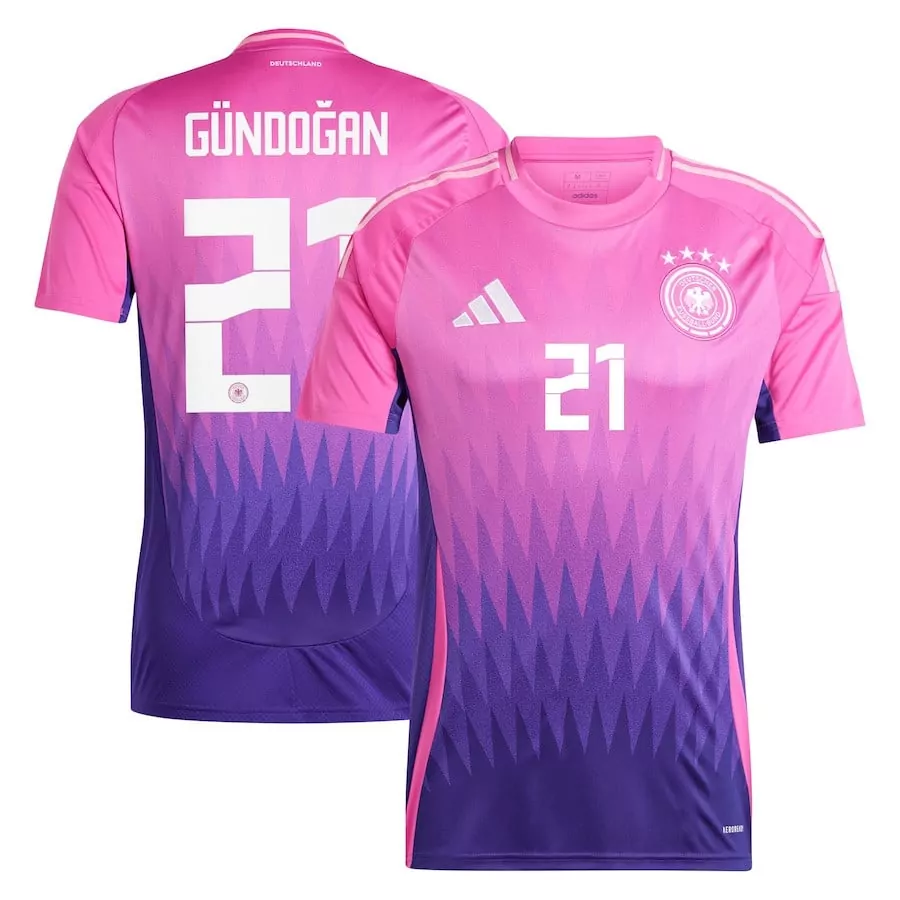 gundogan away mens germany 2024 stadium homeaway soccer jersey
